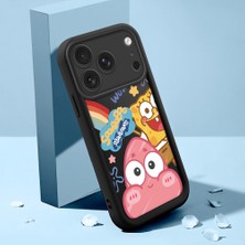 HONTINGA iPhone 17 Pro Max ile Uyumlu Kılıfı Düşüme Önleyici Basitlik Anti Düşme Kamera Korumali Şirin Kedi Siyah Sünger Bob Desen Yumuşak Silikon Telefon Kılıfı Kadın ve Erkek Için Uygundur K2-0264