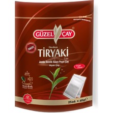 Güzel Çay Tiryaki Jumbo Demlik Poşet Çay 40GR x 25 Adet