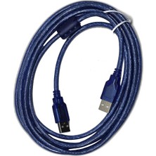 CHESTER 3 Metre USB A Erkek - USB A Erkek Kablo - Yüksek Hızlı Veri Aktarım ve Bağlantı Kablosu