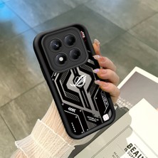 HONTINGA Xiaomi Redmi Note 14 Pro ile Uyumlu Kılıfı Düşüme Önleyici Basitlik Anti Düşme Kamera Korumali Siyah Klasik Desen Yumuşak Silikon Telefon Kılıfı Kadın ve Erkek Için Uygundur K2-0263