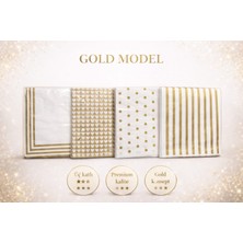 CKM Silikon Lüks Gold  Peçetesi 4’lü Set – Premium Kalite