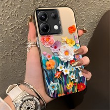 HONTINGA Poco X6 5g ile Uyumlu Kılıfı Silikon Kenar Sert Arka Düşüme Önleyici Basitlik Anti Düşme Kamera Korumali Çiçek Desen Telefon Kılıfı Kadın ve Erkek Için Uygundur K1-0859