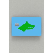 Huggy Craft Göktürk Bayrak Yatay Görünüm Kredi Kartı & Akbil Sticker Kaplama (Yüksek Kalite)