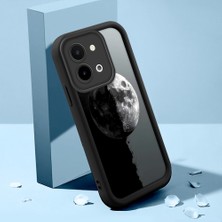 HONTINGA Vivo Y28 ile Uyumlu Kılıfı Düşüme Önleyici Basitlik Anti Düşme Kamera Korumali Şirin Kedi Siyah Kelebek Desen Yumuşak Silikon Telefon Kılıfı Kadın ve Erkek Için Uygundur K2-0262