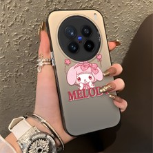 HONTINGA Vivo X200 Pro ile Uyumlu Kılıfı Silikon Kenar Sert Arka Düşüme Önleyici Basitlik Anti Düşme Kamera Korumali Melody Desen Telefon Kılıfı Kadın ve Erkek Için Uygundur K1-0857
