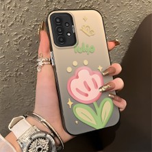 HONTINGA Samsung Galaxy A13 ile Uyumlu Kılıfı Silikon Kenar Sert Arka Düşüme Önleyici Basitlik Anti Düşme Kamera Korumali Çiçek Desen Telefon Kılıfı Kadın ve Erkek Için Uygundur K1-0860