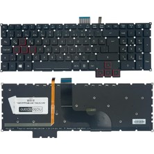 Notespare Acer ile Uyumlu Predator G9-791-71ZE, G9-791-72Q4, G9-791-72VU Notebook Işıklı Klavye Siyah Tr