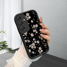 HONTINGA Samsung Galaxy A16 ile Uyumlu Kılıfı Düşüme Önleyici Basitlik Anti Düşme Kamera Korumali Siyah Yıldız Desen Yumuşak Silikon Telefon Kılıfı Kadın ve Erkek Için Uygundur K2-0261