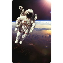 Huggy Craft Uzay Temalı Astronot Parlak Kredi/banka Kart Kaplama Sticker