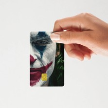 Huggy Craft Joker Yarım Yüz Tasarımlı Kredi/banka Kartı Sticker Kart Kaplama