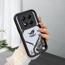 HONTINGA Xiaomi Redmi Note 14 Pro Plus ile Uyumlu Kılıfı Düşüme Önleyici Basitlik Anti Düşme Kamera Korumali Siyah Klasik Desen Yumuşak Silikon Telefon Kılıfı Kadın ve Erkek Için Uygundur K2-0263