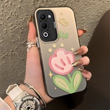 HONTINGA Oppo A5 5g ile Uyumlu Kılıfı Silikon Kenar Sert Arka Düşüme Önleyici Basitlik Anti Düşme Kamera Korumali Çiçek Desen Telefon Kılıfı Kadın ve Erkek Için Uygundur K1-0860