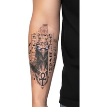 Dövme Kutusu Mısır Tanrısı Horus Geçici Dövmesi