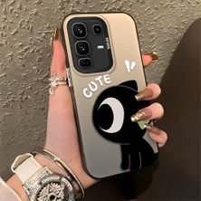 HONTINGA Infinix Note 50 Pro Plus ile Uyumlu Kılıfı Silikon Kenar Sert Arka Düşüme Önleyici Basitlik Anti Düşme Kamera Korumali Şirin Desen Telefon Kılıfı Kadın ve Erkek Için Uygundur K1-0856