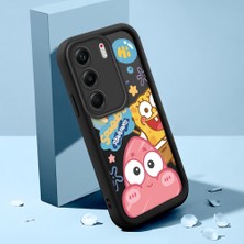HONTINGA Tecno Camon 40 ile Uyumlu Kılıfı Düşüme Önleyici Basitlik Anti Düşme Kamera Korumali Şirin Kedi Siyah Sünger Bob Desen Yumuşak Silikon Telefon Kılıfı Kadın ve Erkek Için Uygundur K2-0264