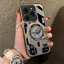 HONTINGA Tecno Spark 20 Pro ile Uyumlu Kılıfı Silikon Kenar Sert Arka Düşüme Önleyici Basitlik Anti Düşme Kamera Korumali Yaratıcılık Desen Telefon Kılıfı Kadın ve Erkek Için Uygundur K1-0855