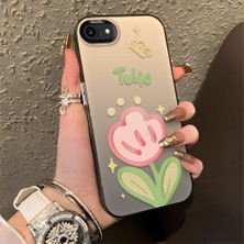 HONTINGA iPhone 7 ile Uyumlu Kılıfı Silikon Kenar Sert Arka Düşüme Önleyici Basitlik Anti Düşme Kamera Korumali Çiçek Desen Telefon Kılıfı Kadın ve Erkek Için Uygundur K1-0860