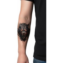 Dövme Kutusu Geçici Dövme | Kurt Tasarımı – Özgürlüğün, Gücün ve Vahşi Doğanın Simgesi