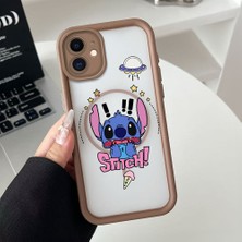 Ucuc iPhone 11 Uyumlu Manyetik Halkalı Yarı Sayda Mat Kamera Koruma Anti-Darbe Silikon Kılıf