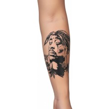 Dövme Kutusu Geçici Dövme | Tupac Shakur Tasarımı – Efsanevi Rapçi ve Aktivistin Ifadesi