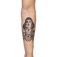 Dövme Kutusu Geçici Dövme | Göz Yaşı ve Lotus Tasarımı – Acının, Iyileşmenin ve Ruhsal Yeniden Doğuşun Simgesi