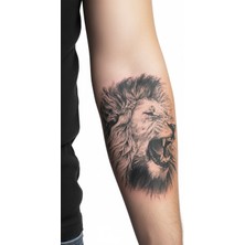 Dövme Kutusu Aslan Geçici Dövme