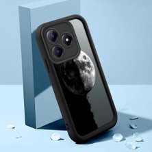 HONTINGA Realme C63 ile Uyumlu Kılıfı Düşüme Önleyici Basitlik Anti Düşme Kamera Korumali Şirin Kedi Siyah Kelebek Desen Yumuşak Silikon Telefon Kılıfı Kadın ve Erkek Için Uygundur K2-0262