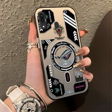 HONTINGA Samsung Galaxy A30 ile Uyumlu Kılıfı Silikon Kenar Sert Arka Düşüme Önleyici Basitlik Anti Düşme Kamera Korumali Yaratıcılık Desen Telefon Kılıfı Kadın ve Erkek Için Uygundur K1-0855