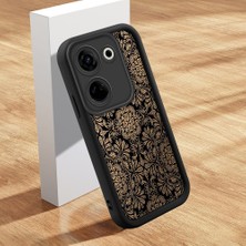 HONTINGA Tecno Camon 20 Pro 4g ile Uyumlu Kılıfı Düşüme Önleyici Basitlik Anti Düşme Kamera Korumali Şirin Kedi Siyah Klasik Desen Yumuşak Silikon Telefon Kılıfı Kadın ve Erkek Için Uygundur K2-0255