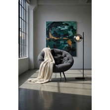 AVYNA Luxury Serisi Tekli Berjer Koltuk | Tv Izleme Koltuğu | Minderli & Ergonomik ve Geniş Oturum - Füme