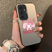 HONTINGA Samsung Galaxy S25 Plus ile Uyumlu Kılıfı Silikon Kenar Sert Arka Düşüme Önleyici Basitlik Anti Düşme Kamera Korumali Melody Desen Telefon Kılıfı Kadın ve Erkek Için Uygundur K1-0857