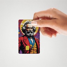Huggy Craft Karl Marx Parlak Kredi/banka Kart Kaplama Sticker (Yüksek Kalite)