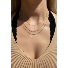 Spossy Silver Jewelry Ince Zarif Zincir Kolye