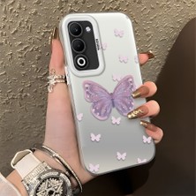 HONTINGA Oppo A5 5g ile Uyumlu Kılıfı Silikon Kenar Sert Arka Düşüme Önleyici Basitlik Anti Düşme Kamera Korumali Kelebek Desen Telefon Kılıfı Kadın ve Erkek Için Uygundur K1-0863