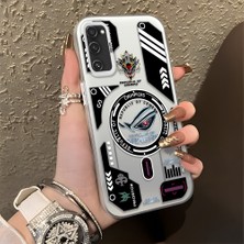 HONTINGA Samsung Galaxy S20 Fe ile Uyumlu Kılıfı Silikon Kenar Sert Arka Düşüme Önleyici Basitlik Anti Düşme Kamera Korumali Yaratıcılık Desen Telefon Kılıfı Kadın ve Erkek Için Uygundur K1-0855