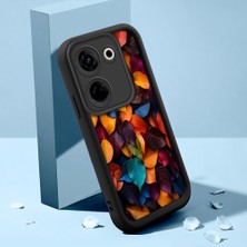 HONTINGA Tecno Camon 20 Pro 4g ile Uyumlu Kılıfı Düşüme Önleyici Basitlik Anti Düşme Kamera Korumali Şirin Kedi Siyah Çiçek Desen Yumuşak Silikon Telefon Kılıfı Kadın ve Erkek Için Uygundur K2-0260