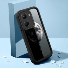 HONTINGA Poco X7 Pro ile Uyumlu Kılıfı Düşüme Önleyici Basitlik Anti Düşme Kamera Korumali Şirin Kedi Siyah Kelebek Desen Yumuşak Silikon Telefon Kılıfı Kadın ve Erkek Için Uygundur K2-0262
