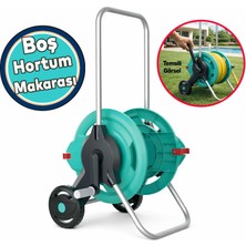 Nzb Tekerlekli Taşınabilir Hortum Sarma Arabası Toplama Makarası 1/2" ve 3/4" 5/8" Hortumlar Için Aparat