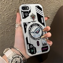 HONTINGA iPhone Se 2020 ile Uyumlu Kılıfı Silikon Kenar Sert Arka Düşüme Önleyici Basitlik Anti Düşme Kamera Korumali Yaratıcılık Desen Telefon Kılıfı Kadın ve Erkek Için Uygundur K1-0855