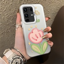 HONTINGA Infinix Note 50 Pro Plus ile Uyumlu Kılıfı Silikon Kenar Sert Arka Düşüme Önleyici Basitlik Anti Düşme Kamera Korumali Çiçek Desen Telefon Kılıfı Kadın ve Erkek Için Uygundur K1-0860