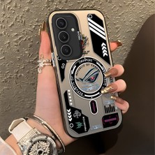 HONTINGA Samsung Galaxy S25 Plus ile Uyumlu Kılıfı Silikon Kenar Sert Arka Düşüme Önleyici Basitlik Anti Düşme Kamera Korumali Yaratıcılık Desen Telefon Kılıfı Kadın ve Erkek Için Uygundur K1-0855