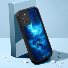 HONTINGA Samsung Galaxy A31 ile Uyumlu Kılıfı Düşüme Önleyici Basitlik Anti Düşme Kamera Korumali Şirin Kedi Siyah Deniz Desen Yumuşak Silikon Telefon Kılıfı Kadın ve Erkek Için Uygundur K2-0256