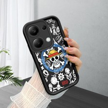 HONTINGA Xiaomi Redmi Note 13 Pro 4g ile Uyumlu Kılıfı Düşüme Önleyici Basitlik Anti Düşme Kamera Korumali Siyah Yaratıcılık Desen Yumuşak Silikon Telefon Kılıfı Kadın ve Erkek Için Uygundur K2-0461