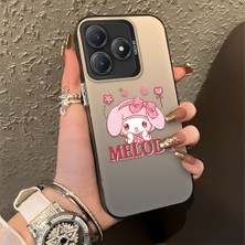 HONTINGA Realme C63 ile Uyumlu Kılıfı Silikon Kenar Sert Arka Düşüme Önleyici Basitlik Anti Düşme Kamera Korumali Melody Desen Telefon Kılıfı Kadın ve Erkek Için Uygundur K1-0857