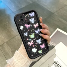 HONTINGA Xiaomi Redmi 9c ile Uyumlu Kılıfı Düşüme Önleyici Basitlik Anti Düşme Kamera Korumali Siyah Küçük Kelebek Desen Yumuşak Silikon Telefon Kılıfı Kadın ve Erkek Için Uygundur K2-0464