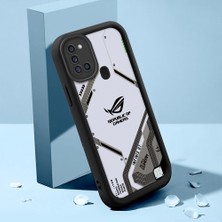 HONTINGA Samsung Galaxy A21S ile Uyumlu Kılıfı Düşüme Önleyici Basitlik Anti Düşme Kamera Korumali Şirin Kedi Siyah Klasik Desen Yumuşak Silikon Telefon Kılıfı Kadın ve Erkek Için Uygundur K2-0263