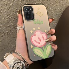 HONTINGA Xiaomi Redmi Note 10S ile Uyumlu Kılıfı Silikon Kenar Sert Arka Düşüme Önleyici Basitlik Anti Düşme Kamera Korumali Çiçek Desen Telefon Kılıfı Kadın ve Erkek Için Uygundur K1-0860