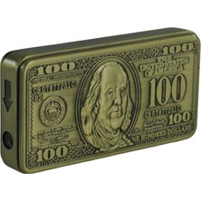 Als 100 Dolar Tasarımlı Metal Çakmak | Koleksiyonluk Şık Çakmak | Benzinli | Premium