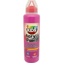 Funny Kids Akrilik Boya 2714 Fuşya 500 ml Su Bazlı Yüksek Kaliteli Dayanıklı Boya