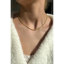 Spossy Silver Jewelry 3 mm Burgu Zincir Kolye